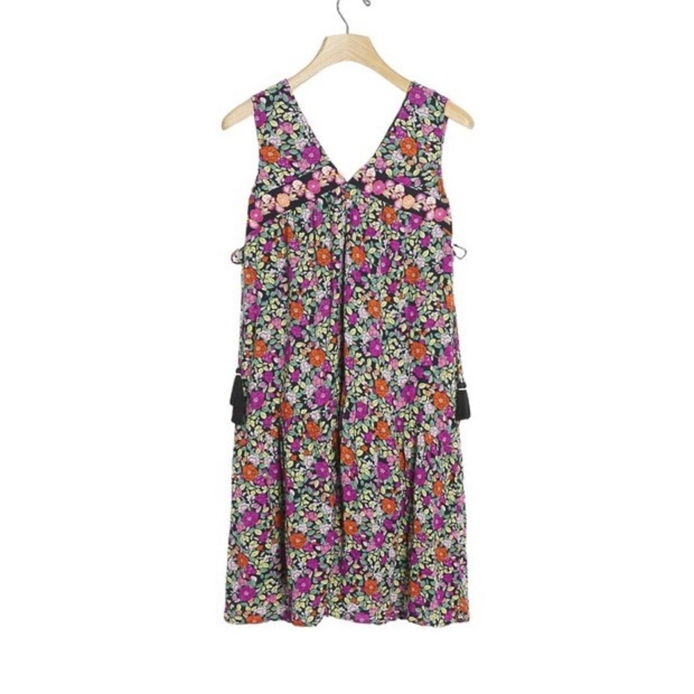 Anthropologie Floral Sleeveless Dress